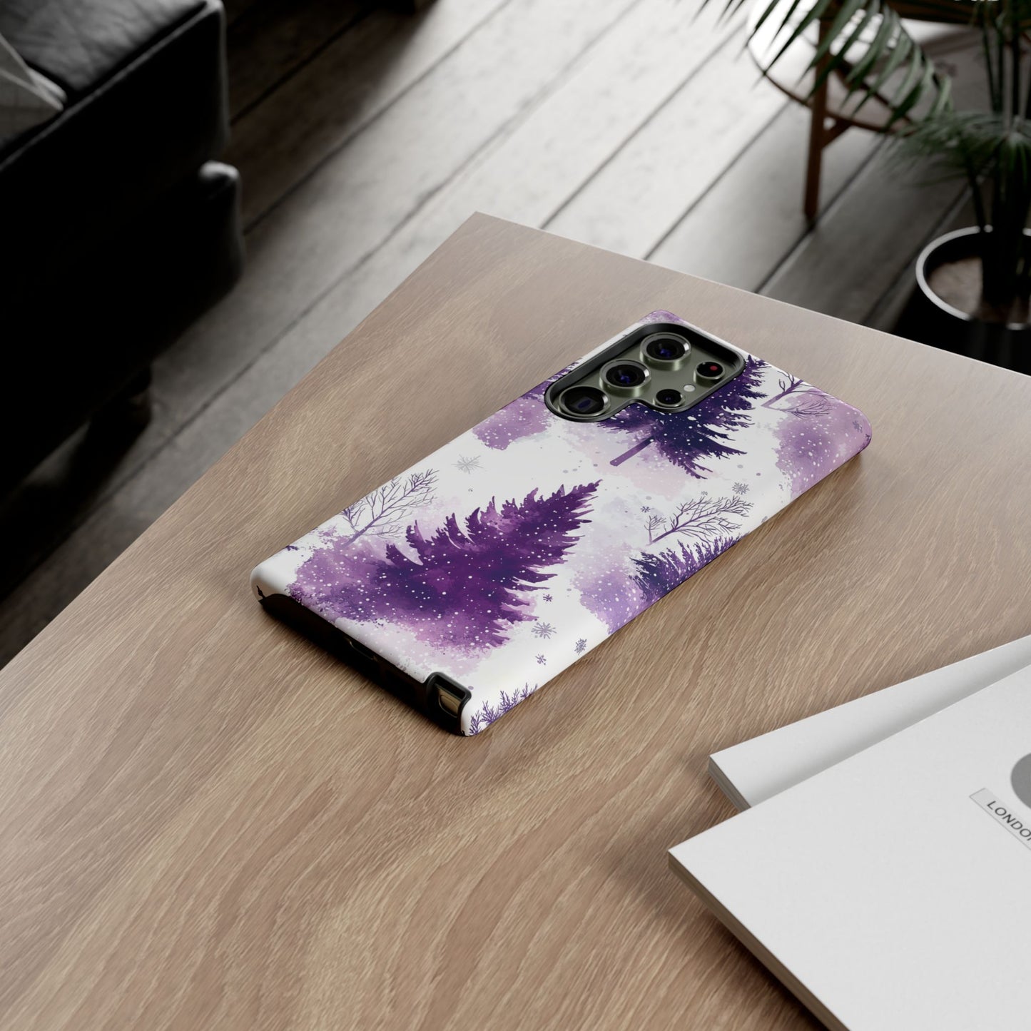 Purple Snowy Forest - Samsung Galaxy Series Case