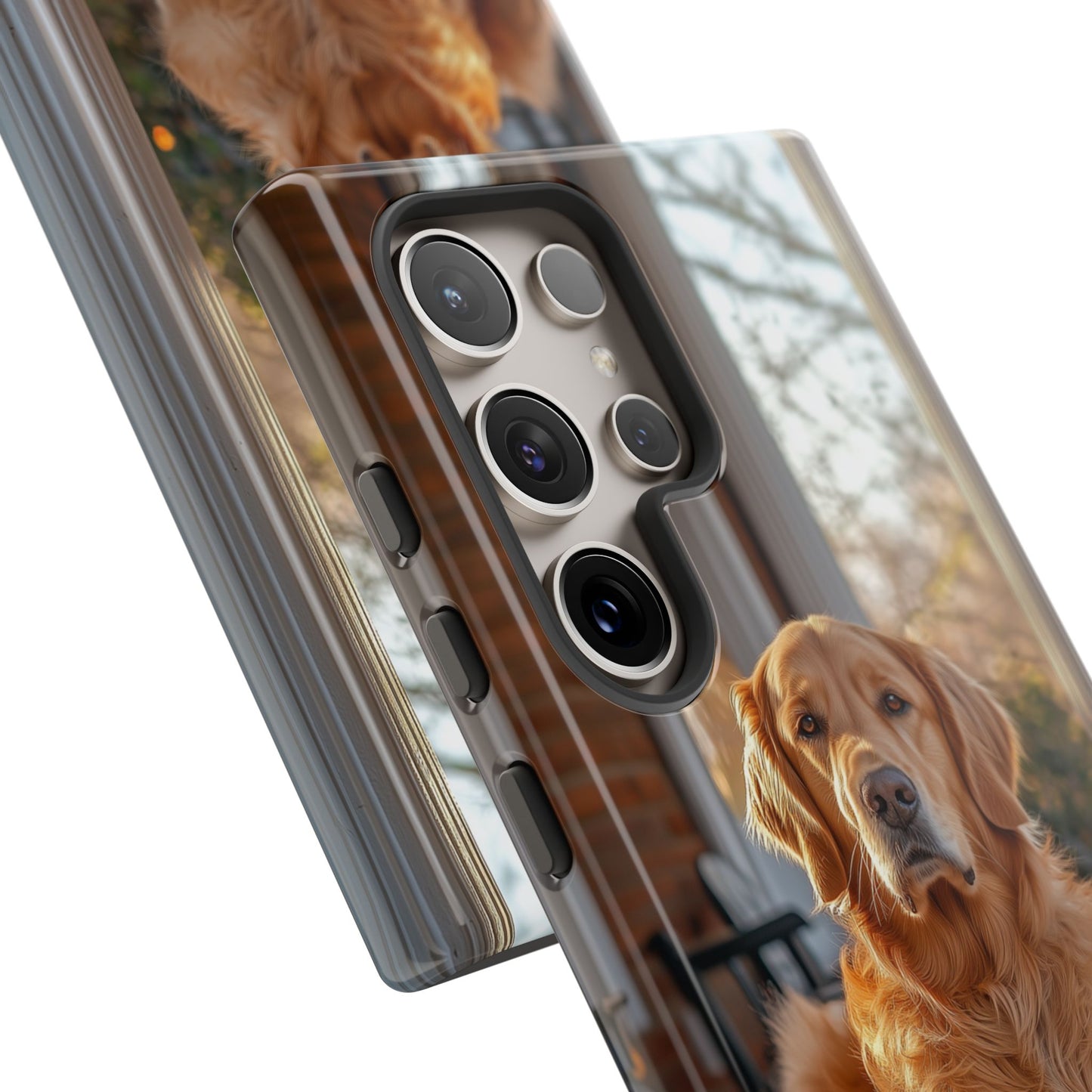 Golden Retriever on Porch - Samsung Galaxy Series Case