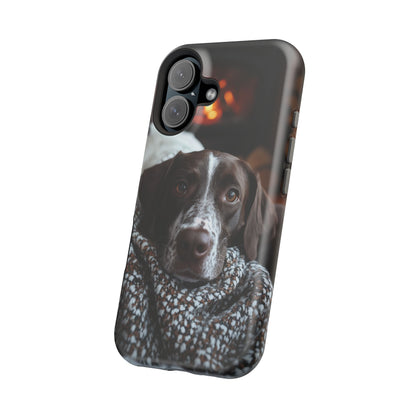 Majestic German Shorthaired Pointer MagSafe iPhone Case – Sunset Prairie Design