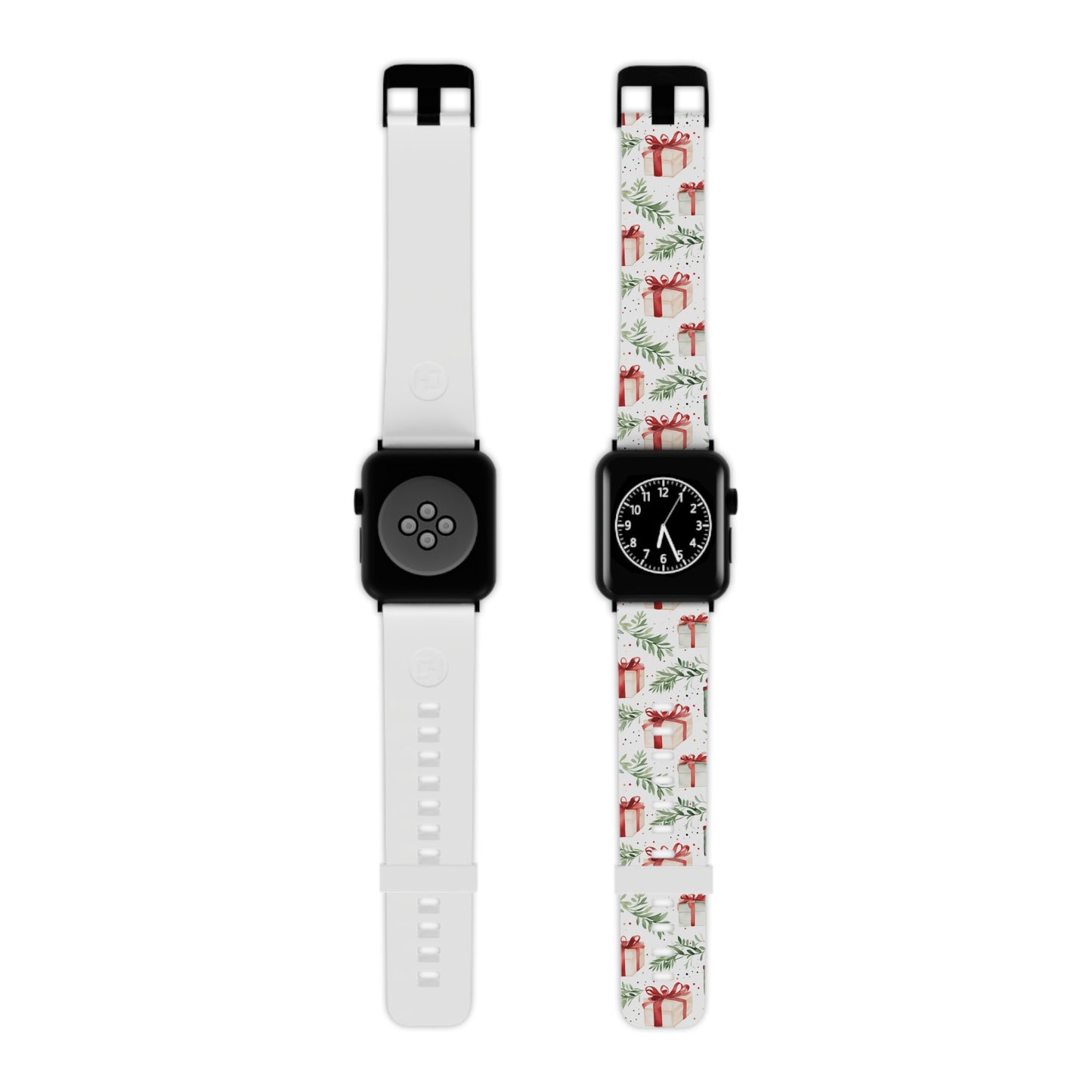 Watercolor Holiday Gifts & Greenery Apple Watch Band