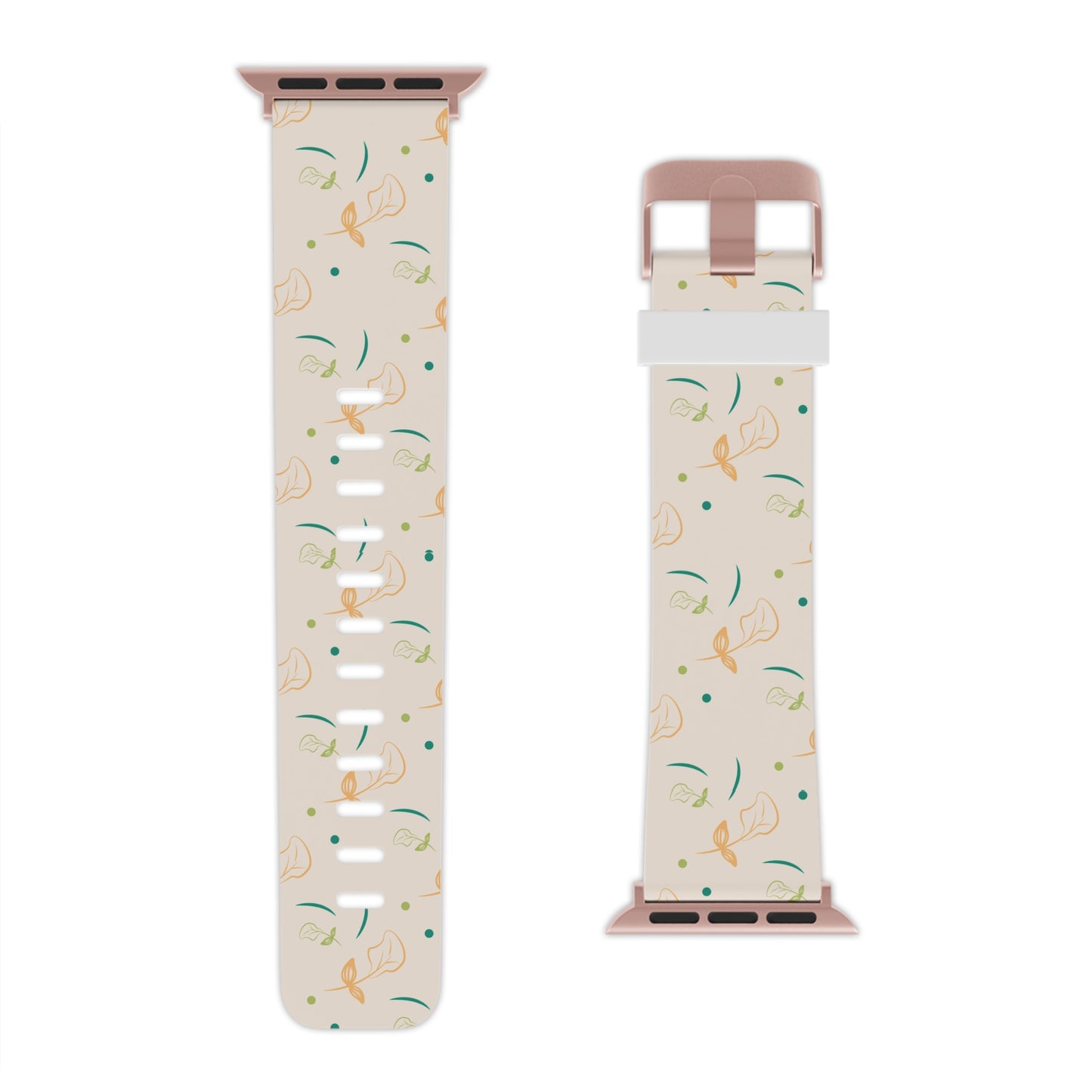 Soft Pastel Abstract Floral Apple Watch Band