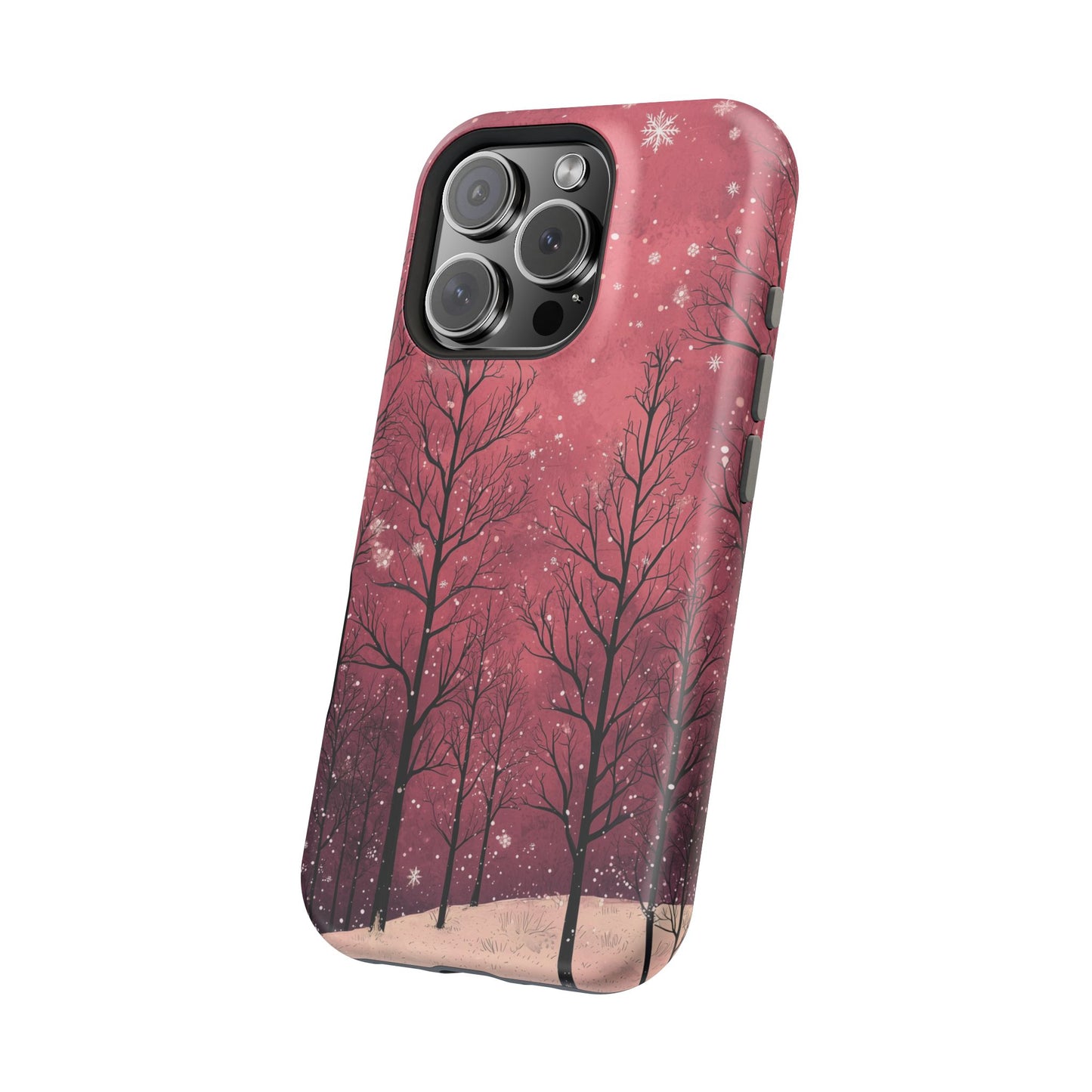 Pink Winter Twilight Forest - MagSafe iPhone Series Case