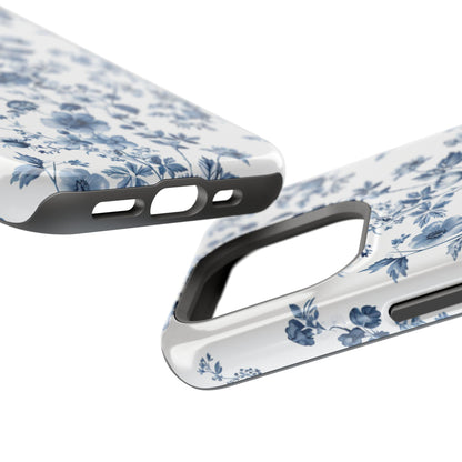 Enchanted Garden Blue Toile iPhone Case