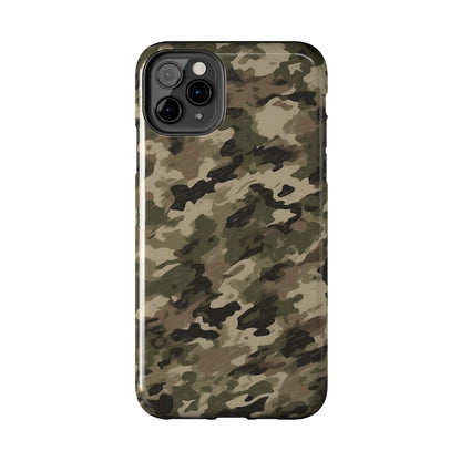 Classic Light Brown Camouflage – Durable iPhone Case with Timeless Design