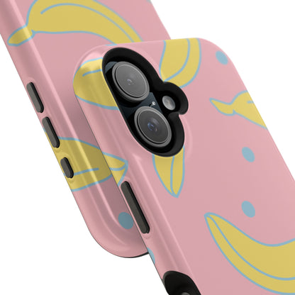 Pink Banana Pop MagSafe iPhone Case – Cute Pastel Design with Fun Retro Vibe