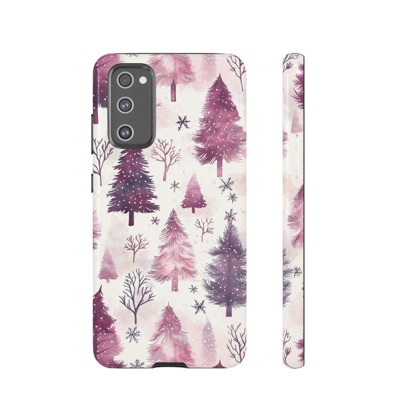 Winter Wonderland Purple Christmas Trees –Samsung Galaxy Series Case