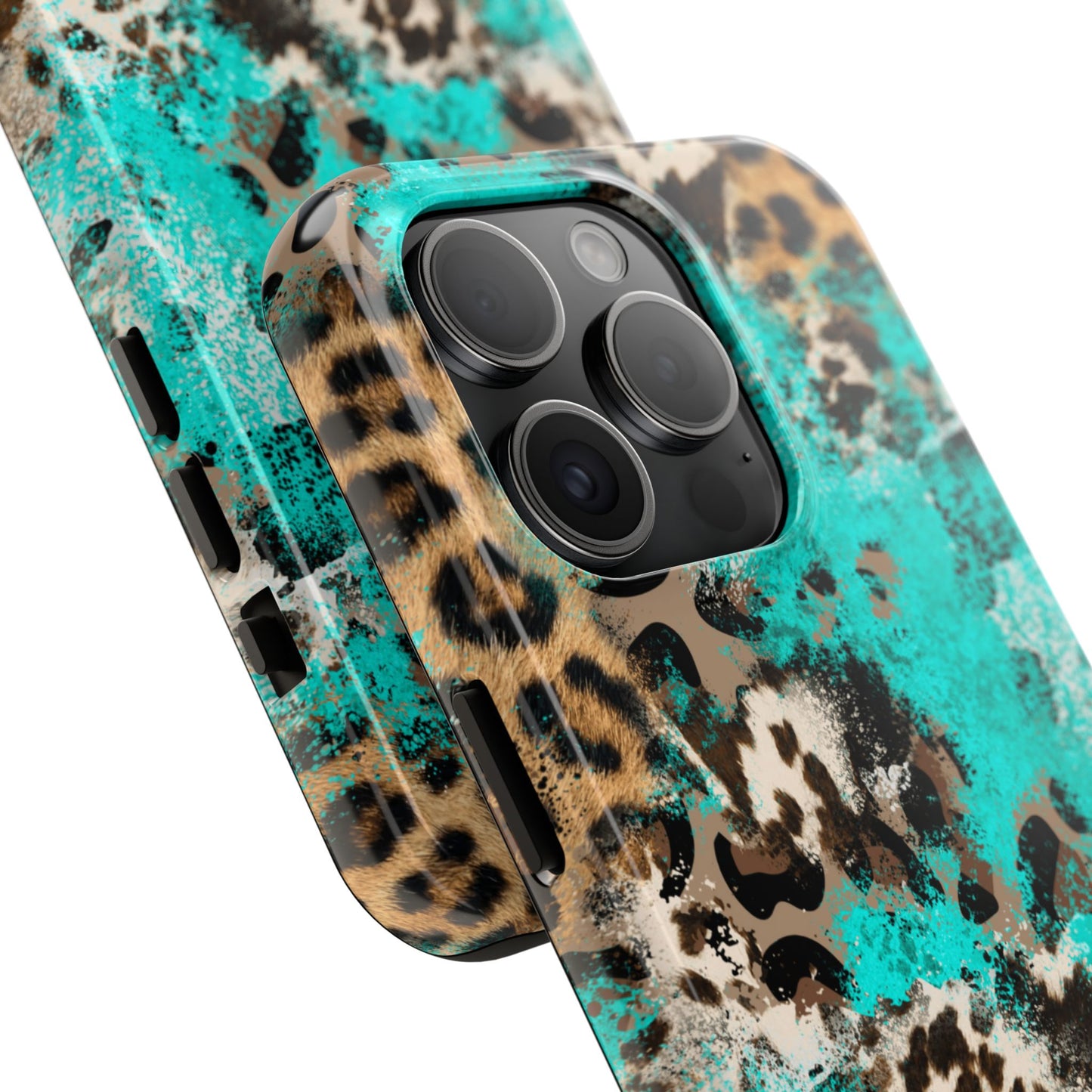 Aqua Splash Leopard - iPhone Series Case