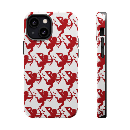 Red Cupid Love Pattern MagSafe Case