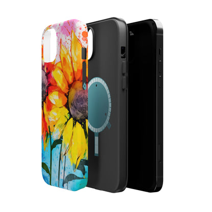 Bold Watercolor Sunflowers - MagSafe iPhone Series Case