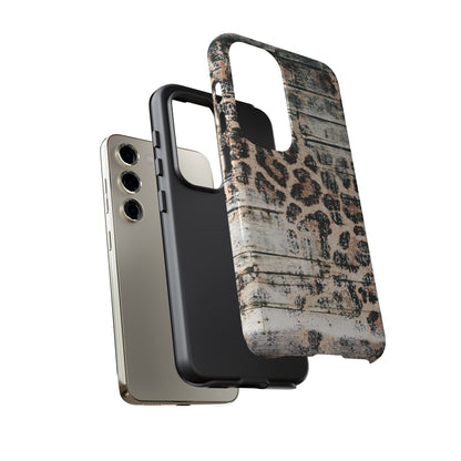 Rustic Leopard Wood Print - iPhone Series Case