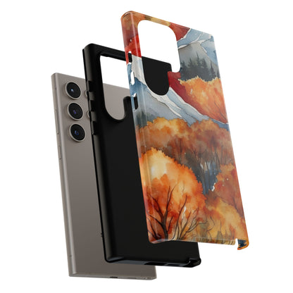 Autumn Mountain Forest Watercolor - Samsung Galaxy Case