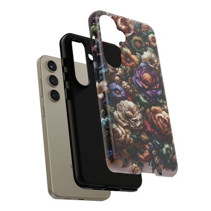 Floral Elegance For Samsung - Protective Dual-Layer Design with Vibrant Full-Wrap Print