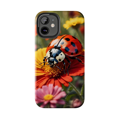 Ladybug on Orange Daisy - iPhone Series Case