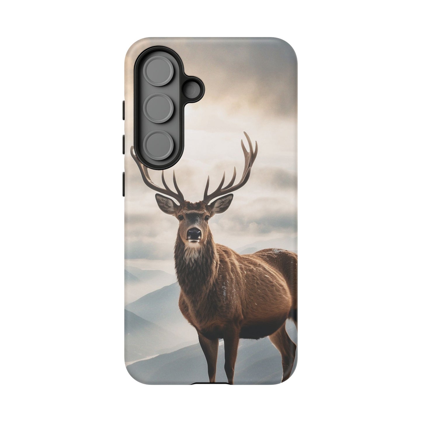 Alpine Majesty: Stag in Snow – Samsung Galaxy Case