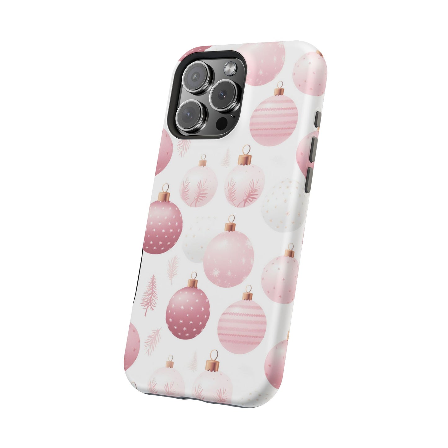 MagSafe iPhone Case: Merry in Pink – Christmas Balls