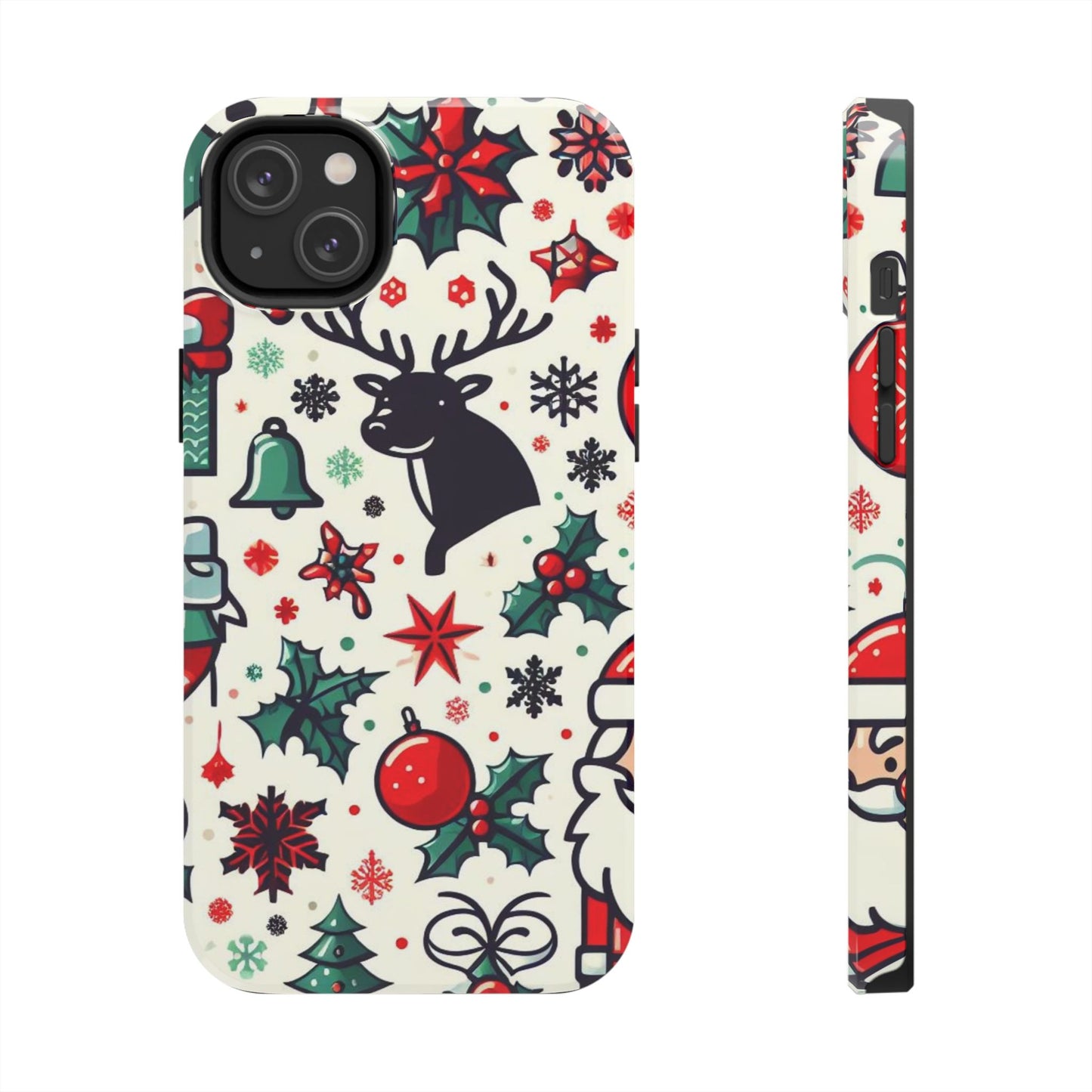 Cartoon Christmas Cheer – iPhone Case