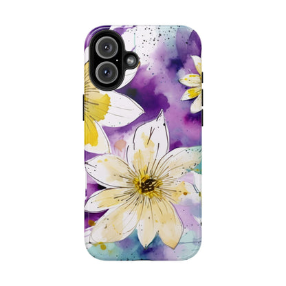 Abstract Floral Watercolor Splash - iPhone Series Case