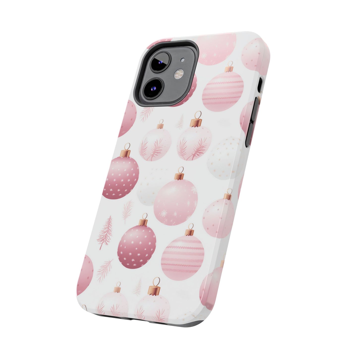 iPhone Case: Merry in Pink – Christmas Balls