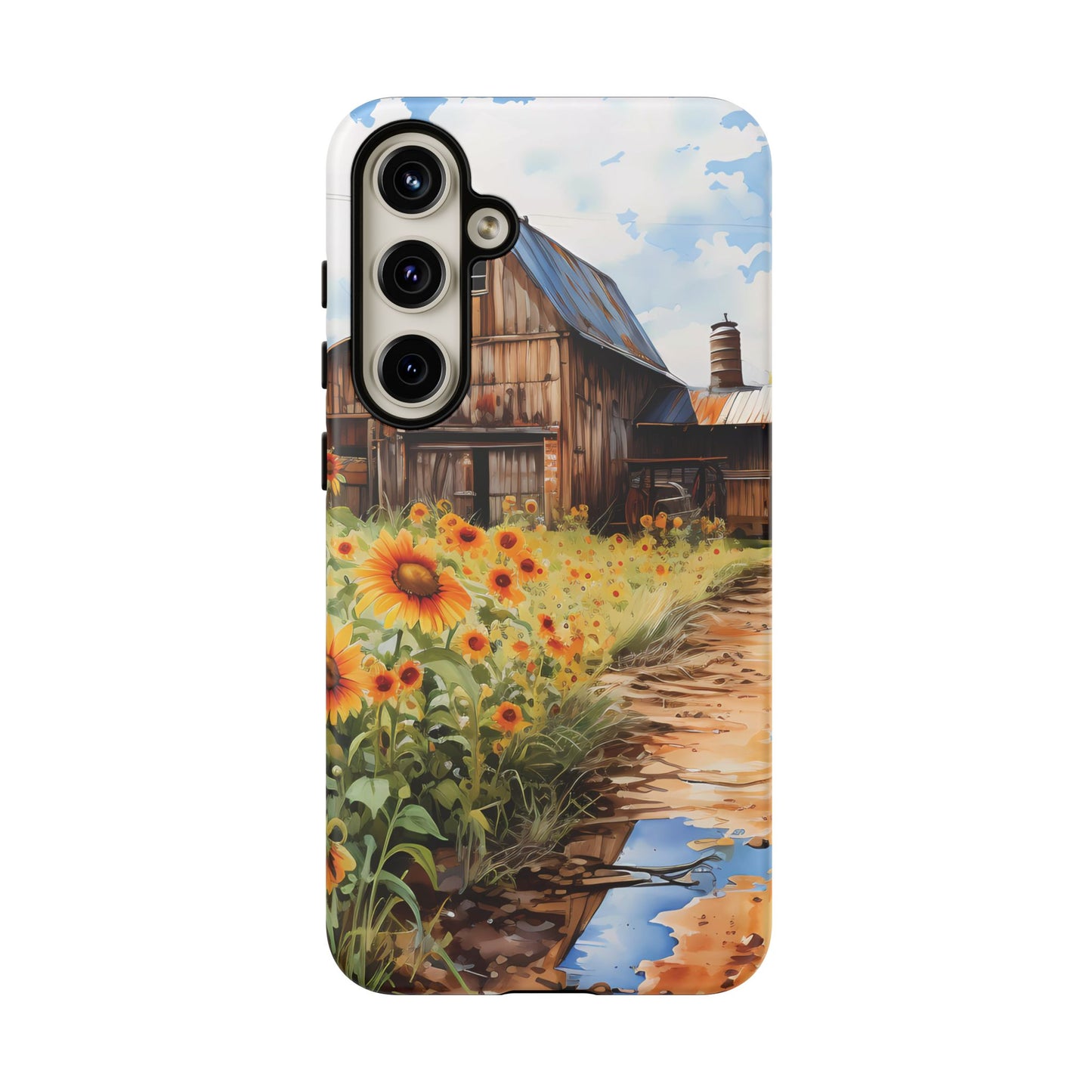 Sunflower iPhone Case  Rustic Farm Style