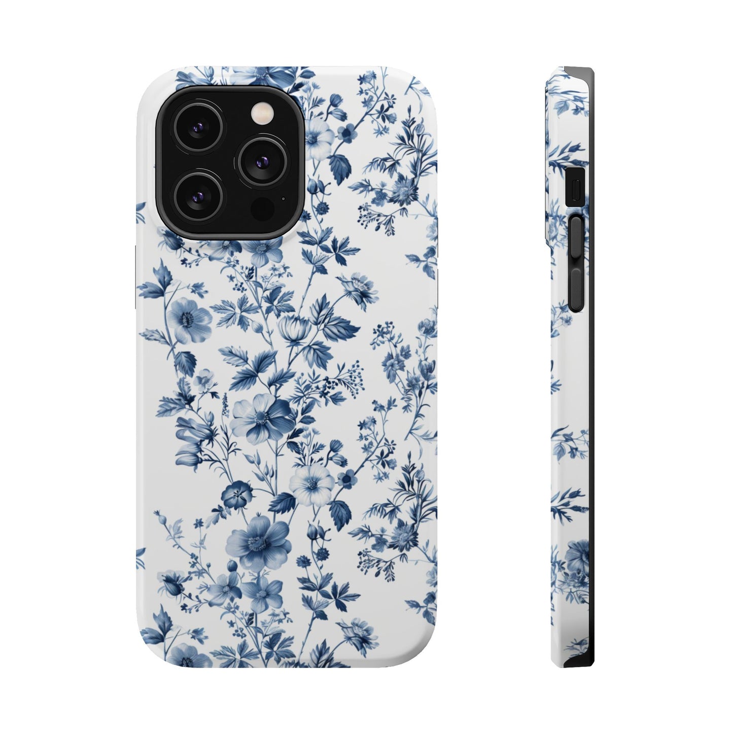 Enchanted Garden Blue Toile iPhone Case