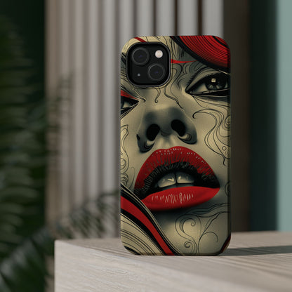 Bold Beauty Red Lips iPhone Case