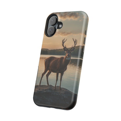 Majestic Stag at Sunset – MagSafe iPhone Case