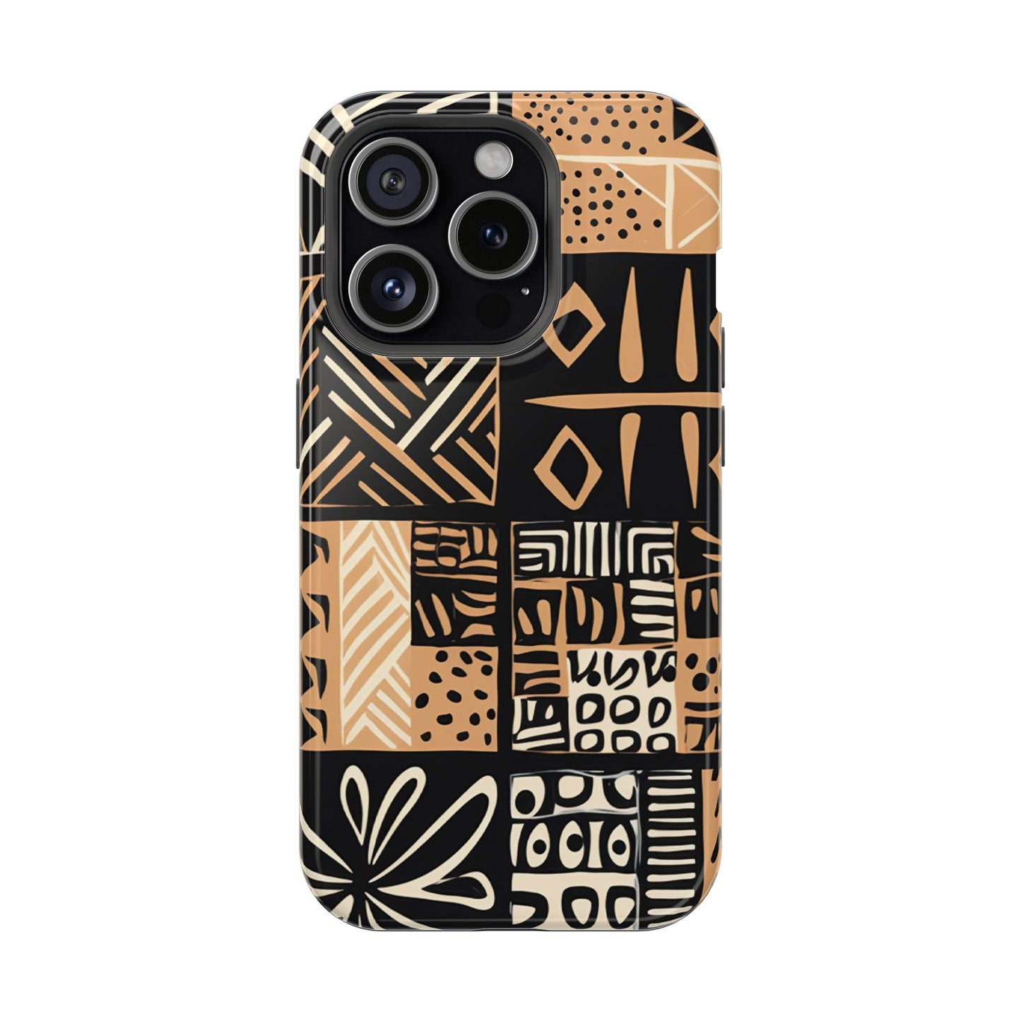 Tribal Geo-Pattern MagSafe Case – Bold Ethnic Design