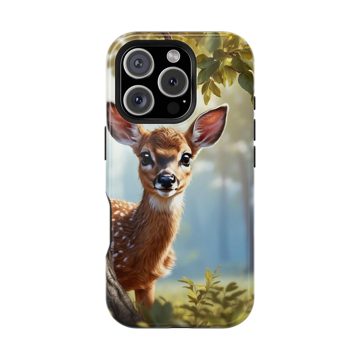 Whimsical Fawn in a Sunlit Forest MagSafe iPhone Case