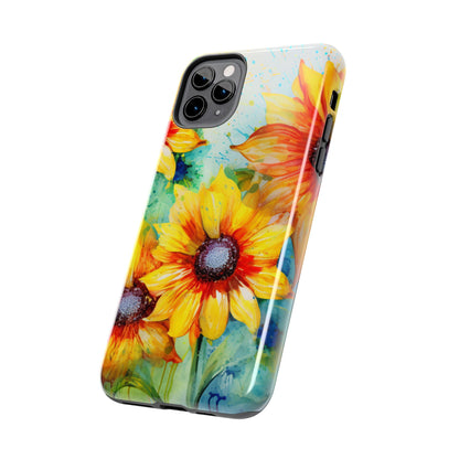 Watercolor Sunflower Splash - iPhone Series Case