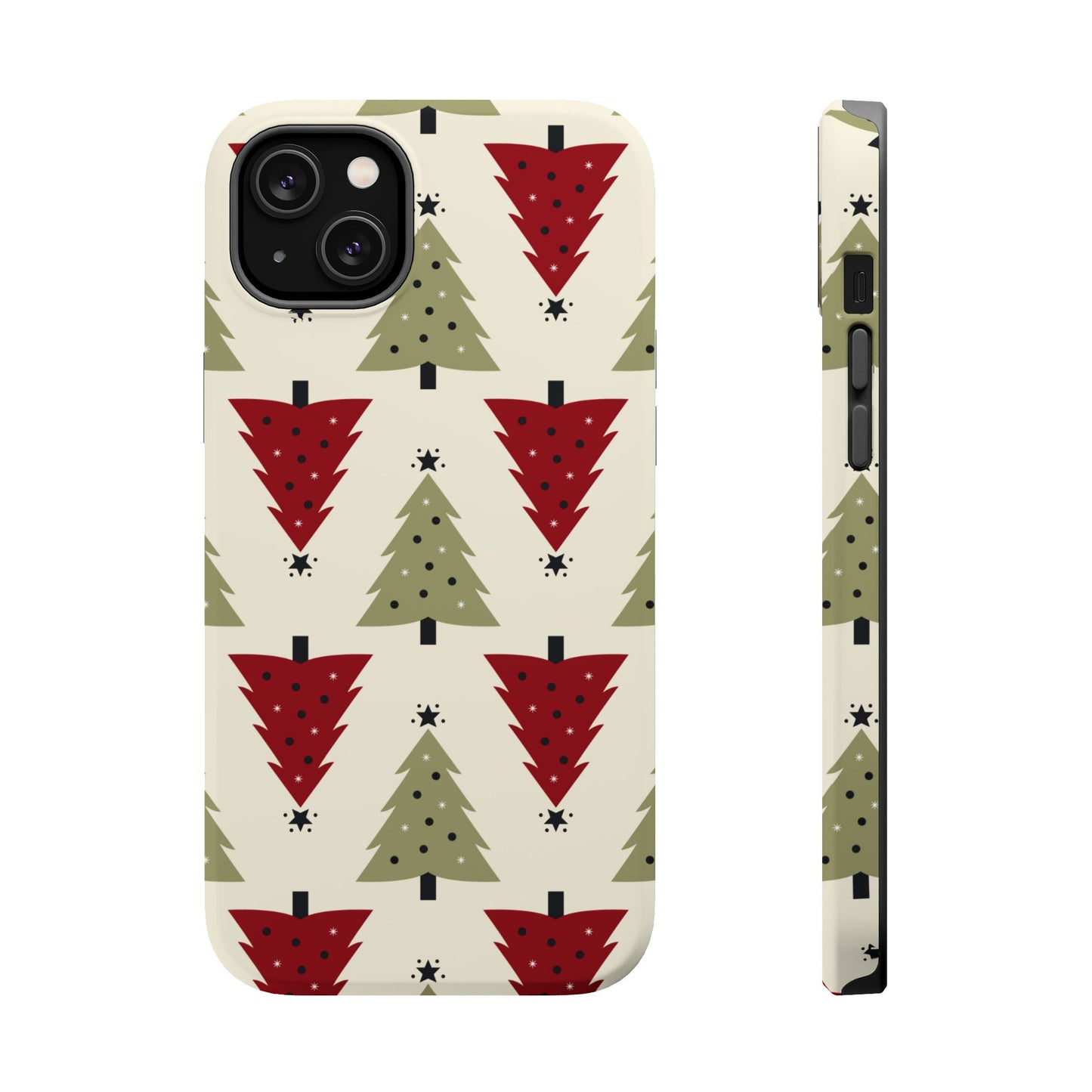 Retro Christmas Trees Pattern - MagSafe iPhone Series Case