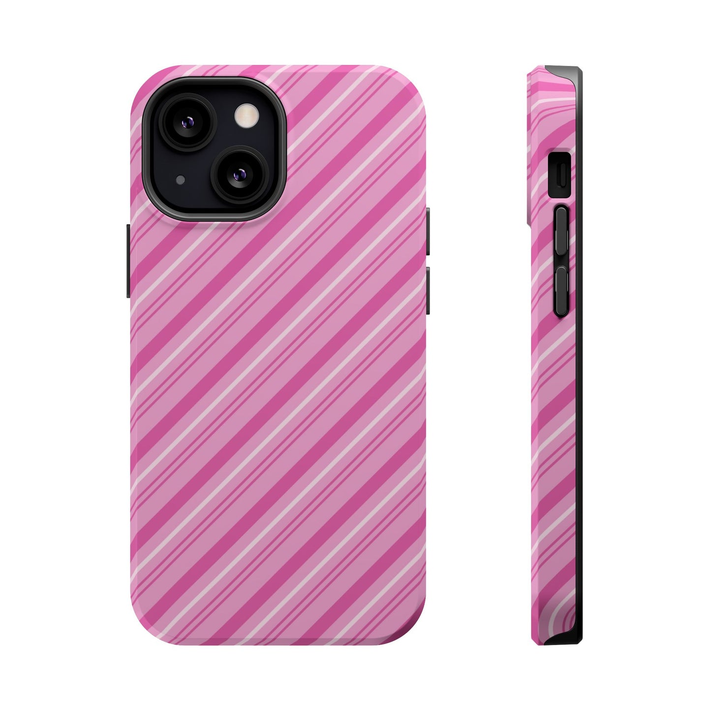 MagSafe Case - Pretty in Pink Stripes Design