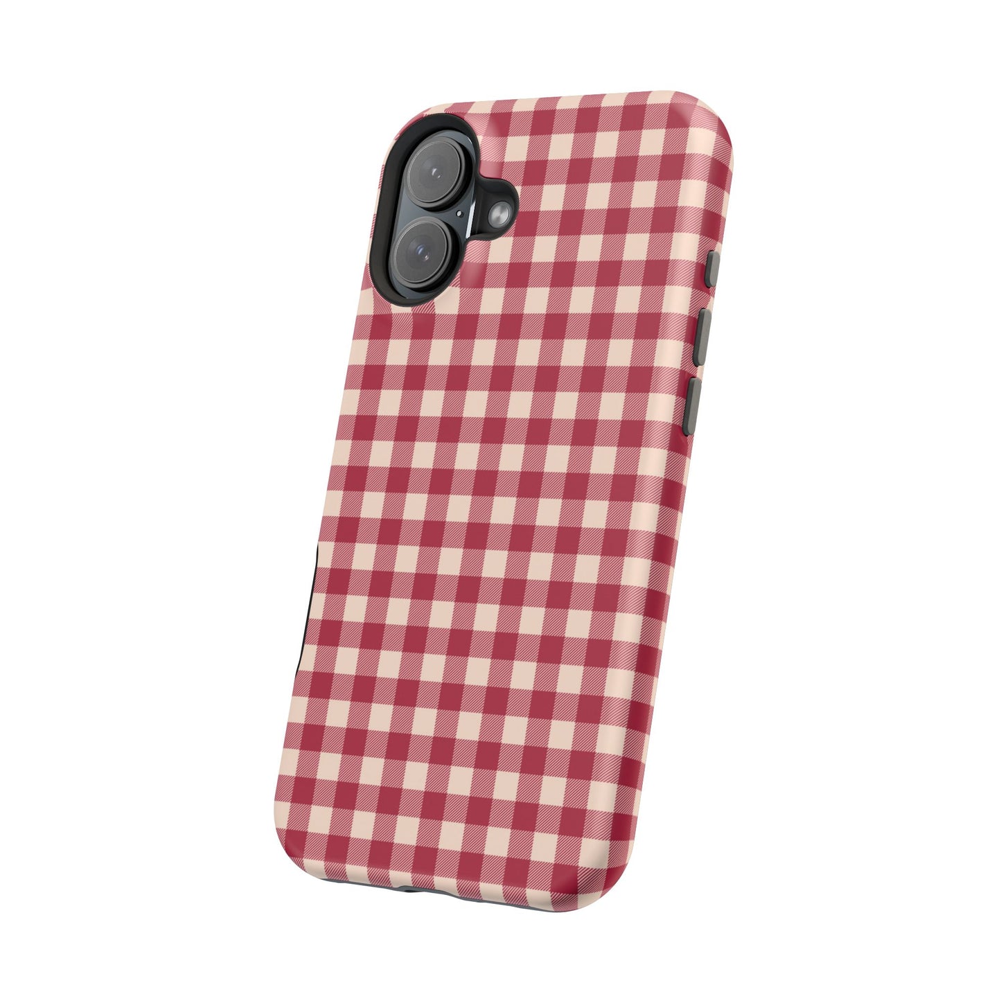 Vintage Red Gingham Check – MagSafe iPhone Case