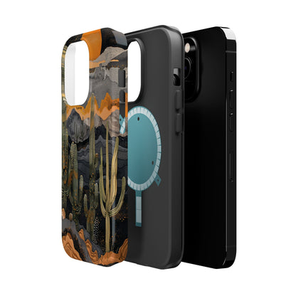 Desert Dusk Cacti iPhone Case