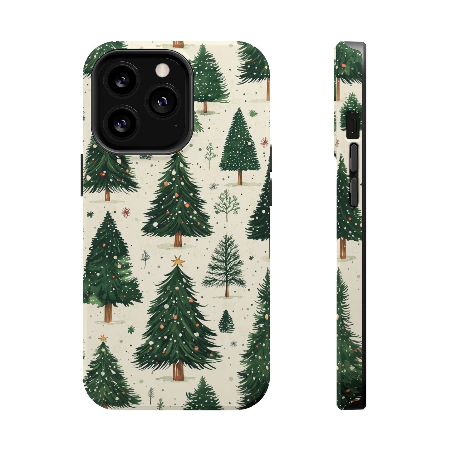 Festive Christmas Tree Forest Pattern – MagSafe iPhone Series Case