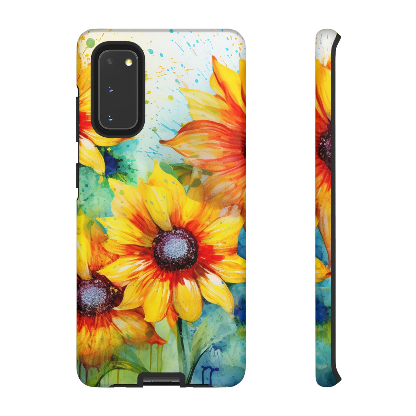 Watercolor Sunflower Splash - Samsung Galaxy Series Case