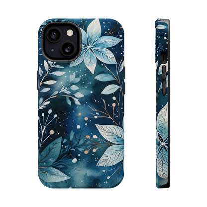 Midnight Frost Botanical – MagSafe iPhone Case