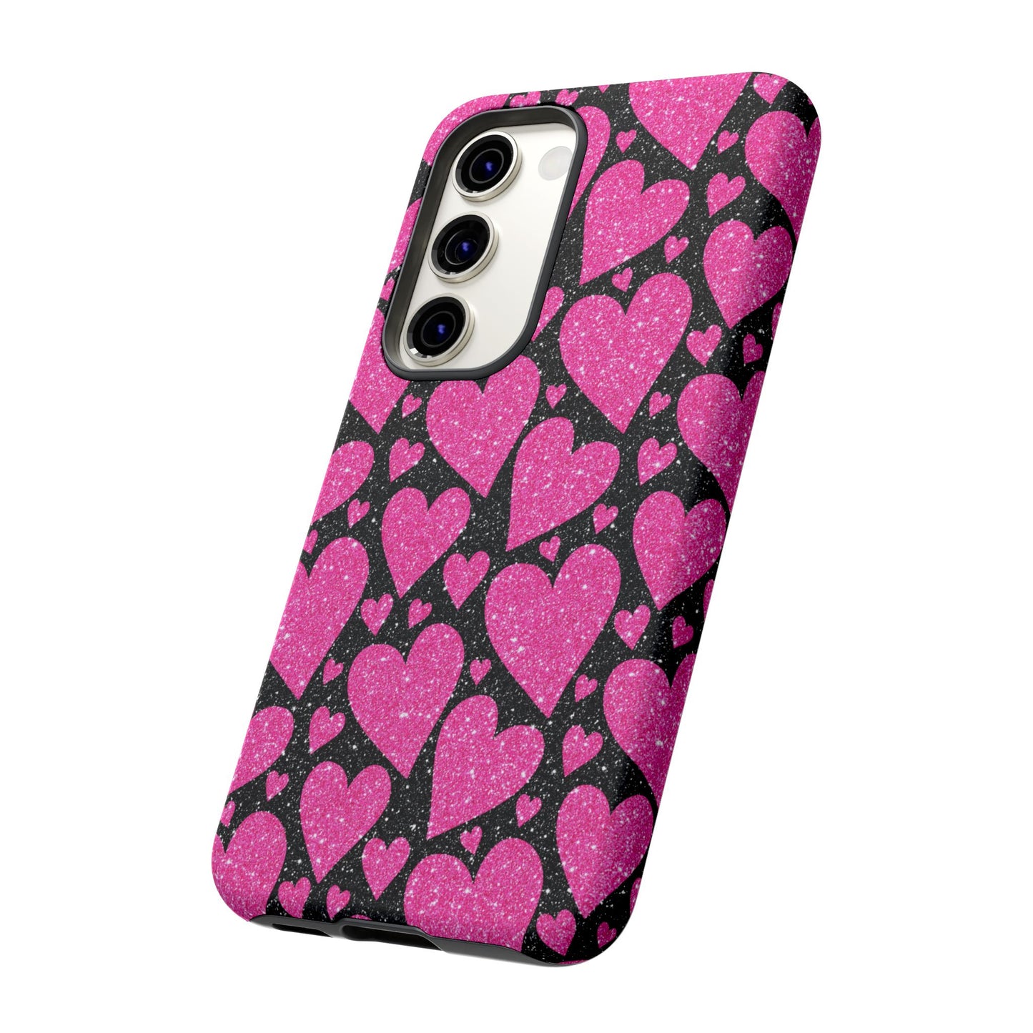 Glitter Hearts Samsung Galaxy Case