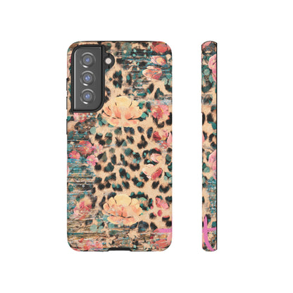 Rustic Floral Leopard - Samsung Galaxy Series Case