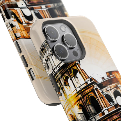 Rome Colosseum MagSafe iPhone Case - Italian Landmark with Wireless Charging Compatibility