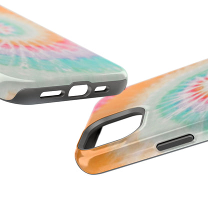 Pastel Tie-Dye MagSafe iPhone Case – Soft Colors & Magnetic Functionality