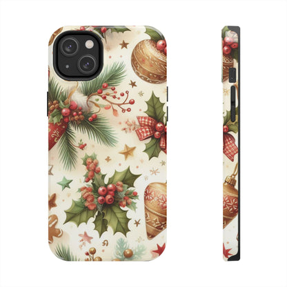 Classic Christmas Stocking & Ornaments Pattern – iPhone Series Case