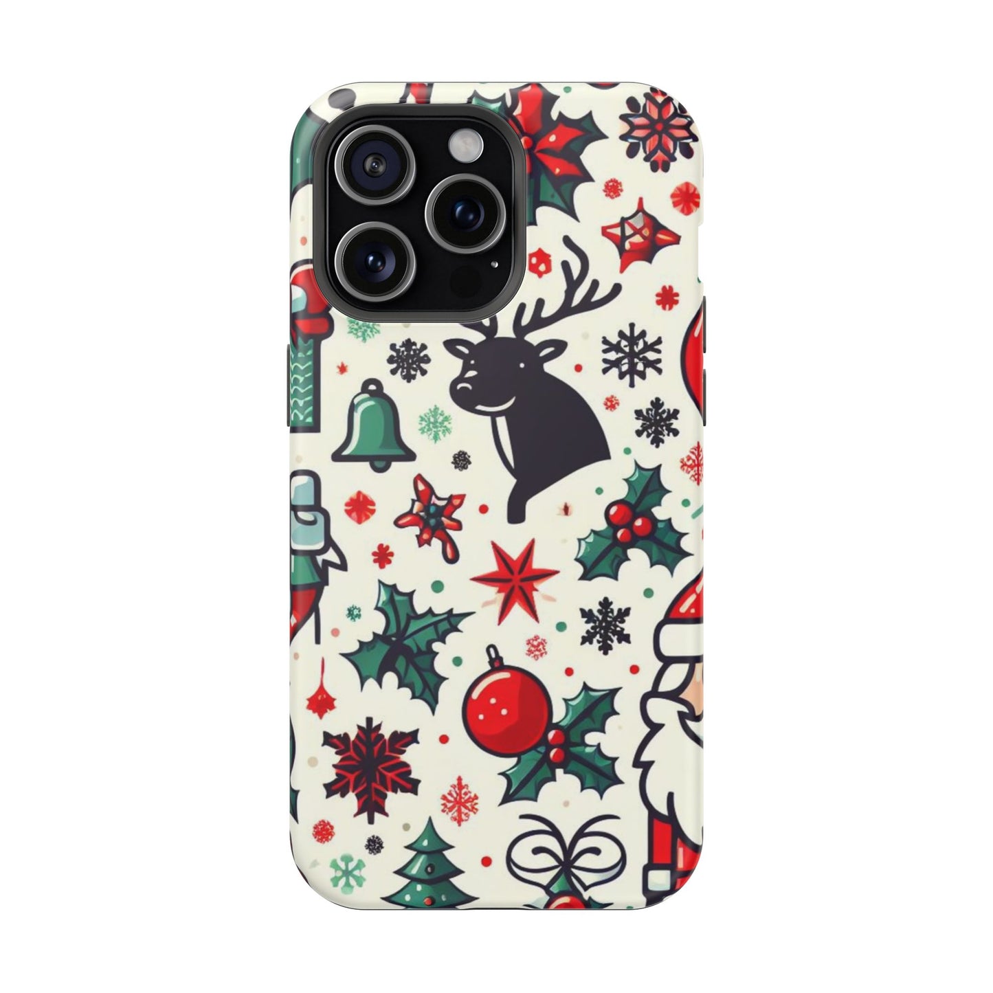 Cartoon Christmas Cheer – MagSafe iPhone Case