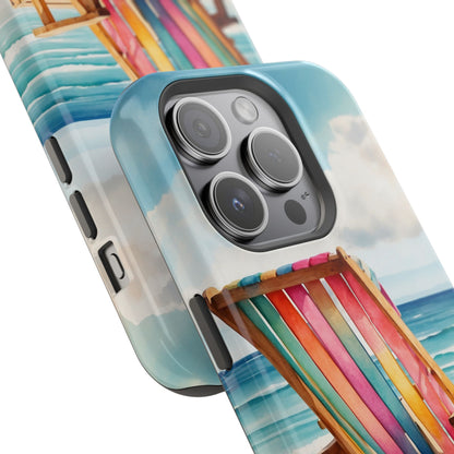 Vibrant Beach Escape MagSafe iPhone Case – Summer Vibes Design