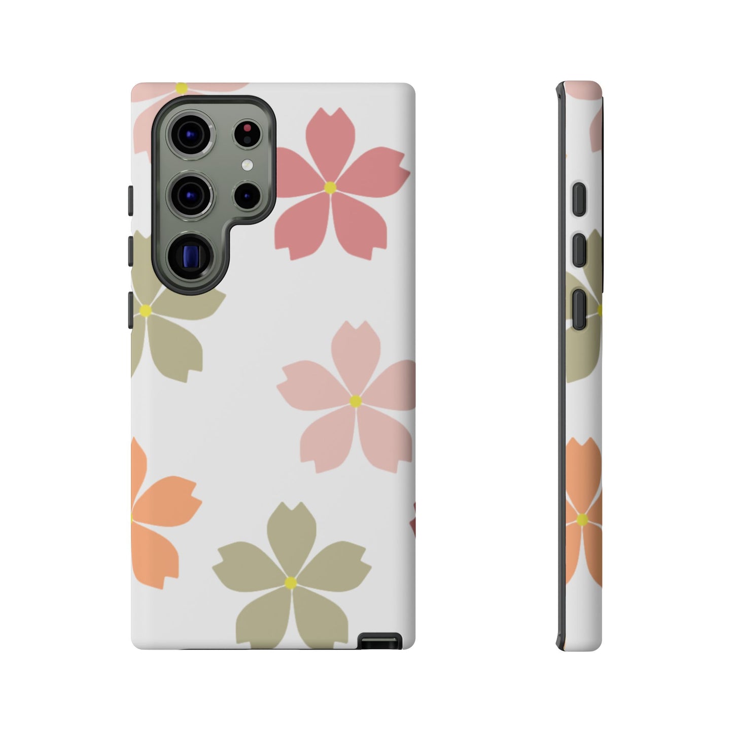 Pastel Sakura Blossom Tough Samsung Galaxy Case – Durable Design with Soft Matte Finish