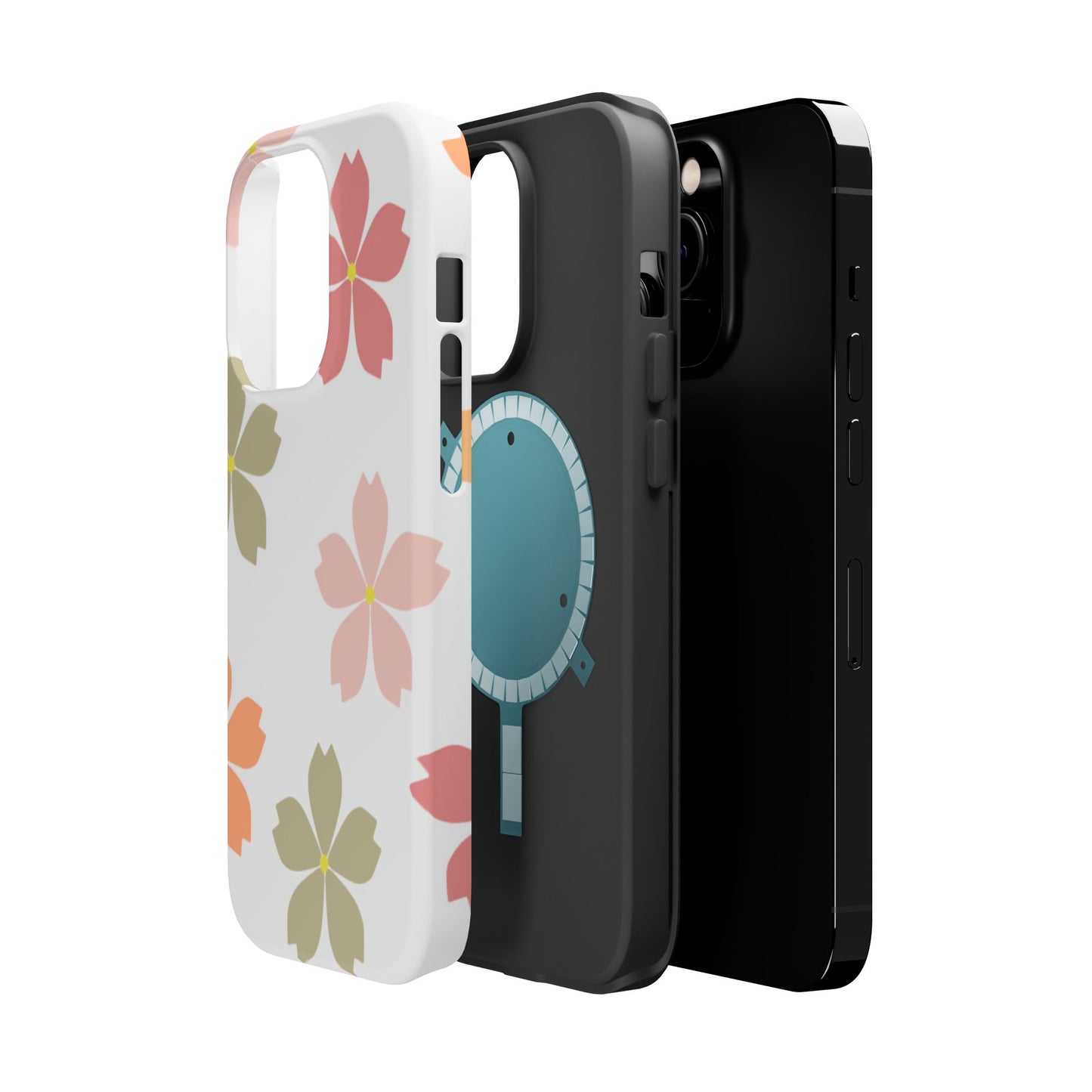 Pastel Sakura Blossom Tough MagSafe iPhone Case – Durable Design with Soft Matte Finish