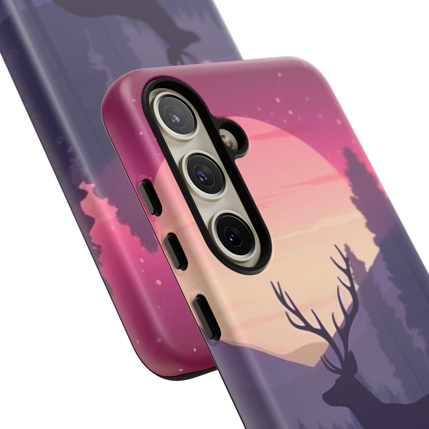 Twilight Elegance: Stag Reflection – Samsung Galaxy Case