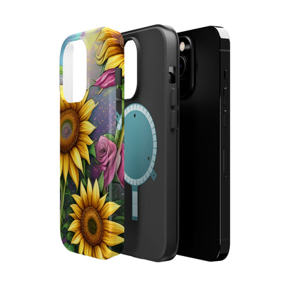 Whimsical Sunflower & Rose Garden - MagSafe iPhone Series Case