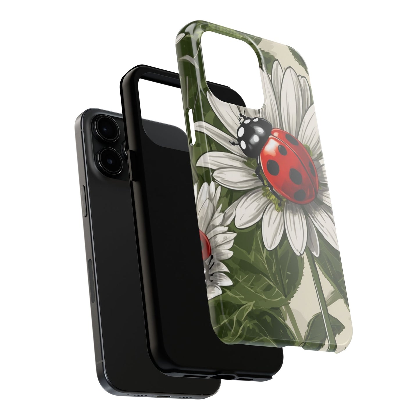 Ladybug & Daisy Garden Charm - iPhone Series Case