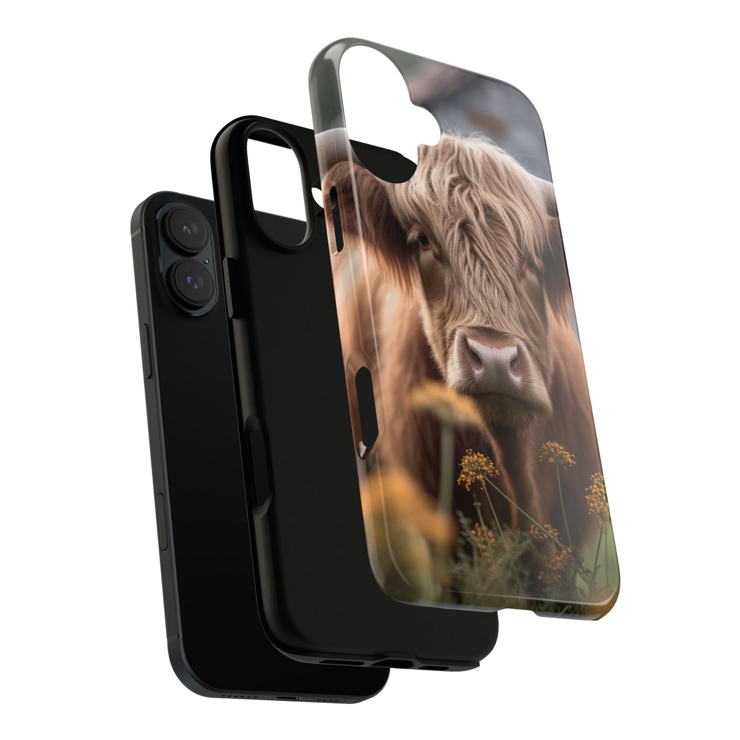 Highland Cow Phone Case | Custom Farmhouse | 10-foot Drop Protection