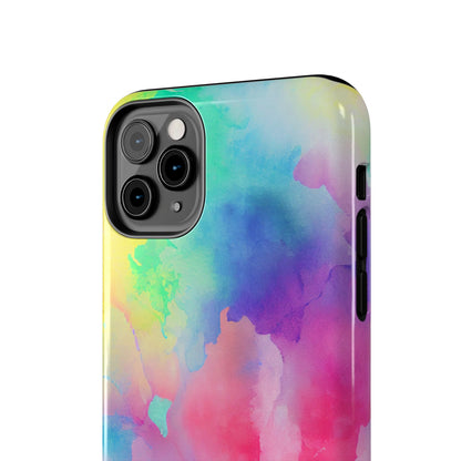 Pastel Watercolor Dream iPhone Case – Slim Profile, Glossy Finish